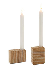 Load image into Gallery viewer, Cubic Candle Holder Sandstone
