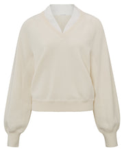 Load image into Gallery viewer, Yaya - Pullover V Neck Ivory
