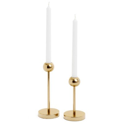 Candle Holder - Taper Brass Ball Design - Large