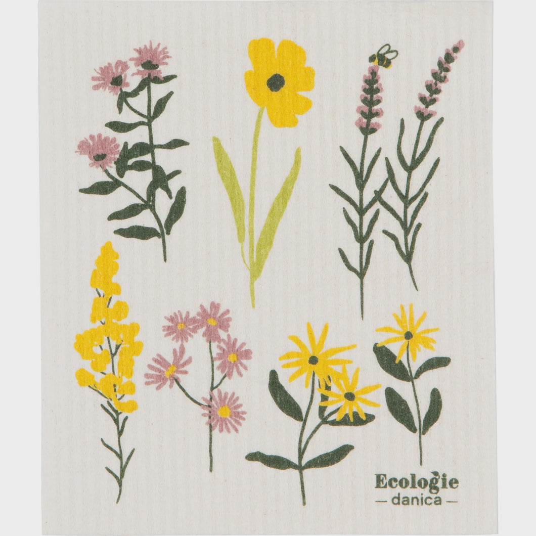 Swedish Dishcloth Bees & Blooms