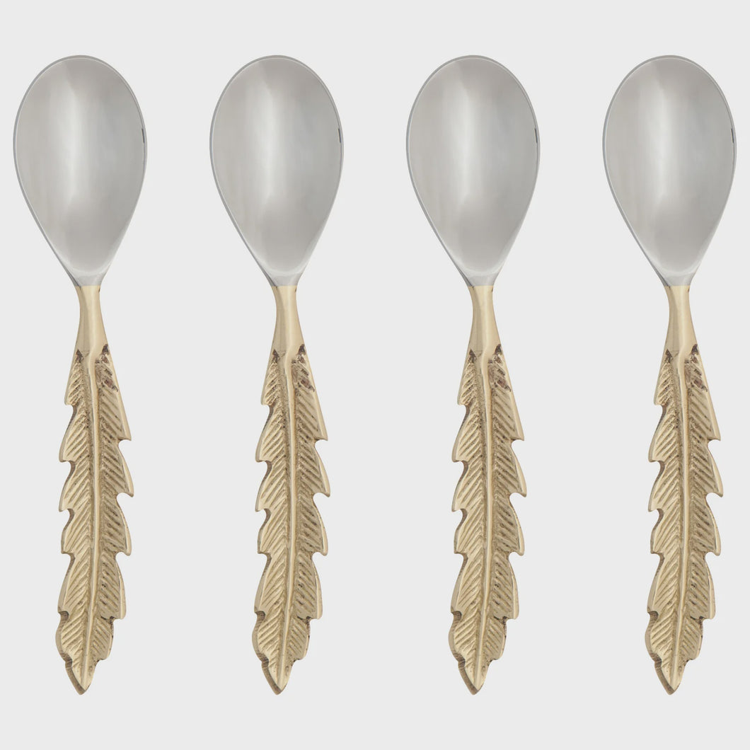 Spoons Set of 4 Plume Gold