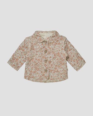 Quincy Mae - Quilted Jacket Garden Print