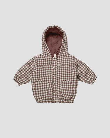 Quincy Mae - Hooded Woven Jacket Gingham