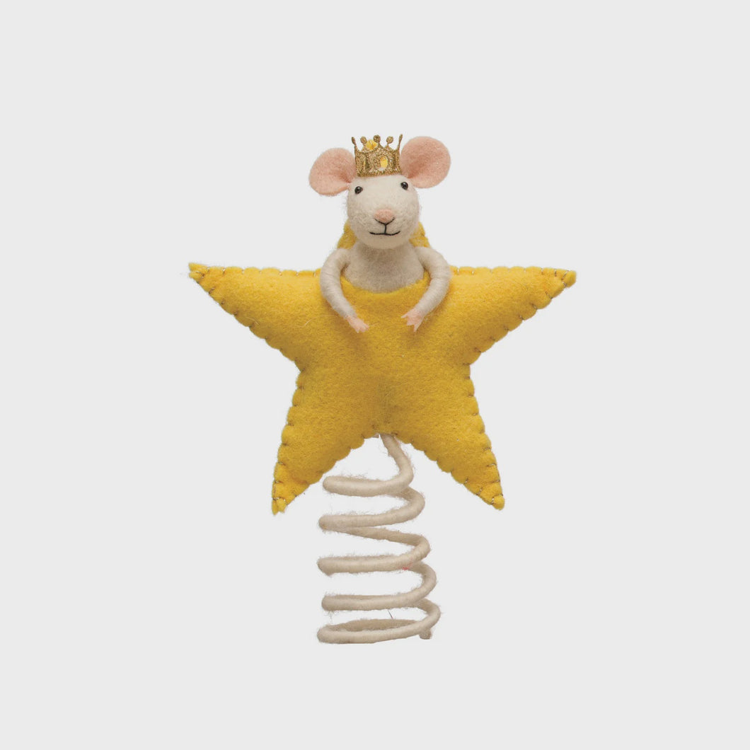 Mouse And Yellow Star Tree Topper